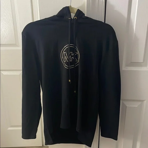 Michael Kors Black Classic Pullover Hoodie - Picture 1 of 6